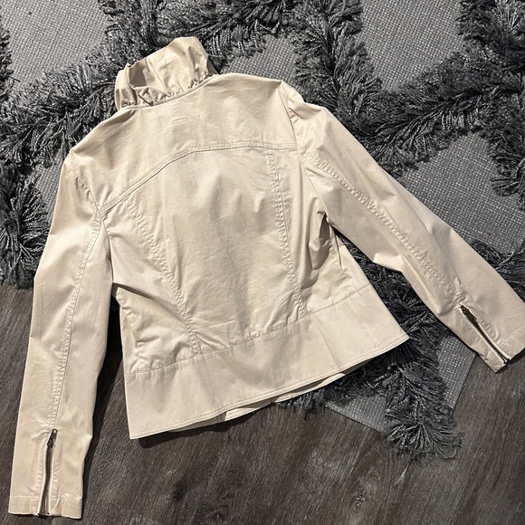 Khaki Ruffle Jacket - Picture 8 of 8